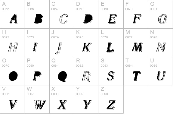 malle Medium uppercase A-Z preview