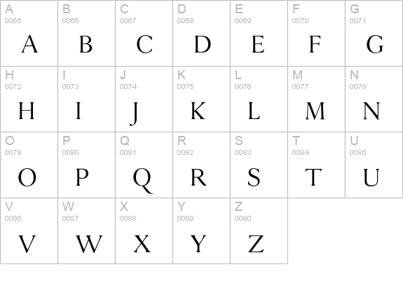 Malmoe uppercase A-Z preview