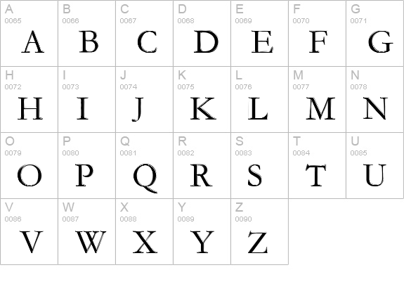 Mana Mana uppercase A-Z preview