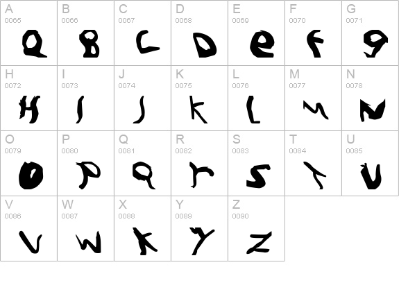 MANCHA uppercase A-Z preview