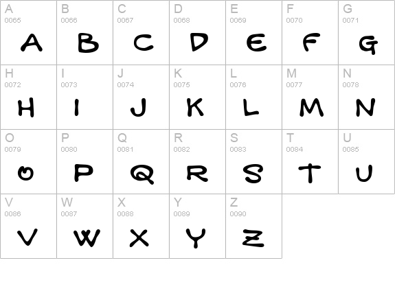 Mandingo BTN Bold uppercase A-Z preview