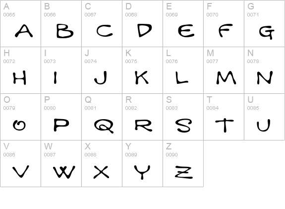 Mandingo BTN Ext uppercase A-Z preview
