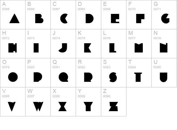 Mandrel uppercase A-Z preview