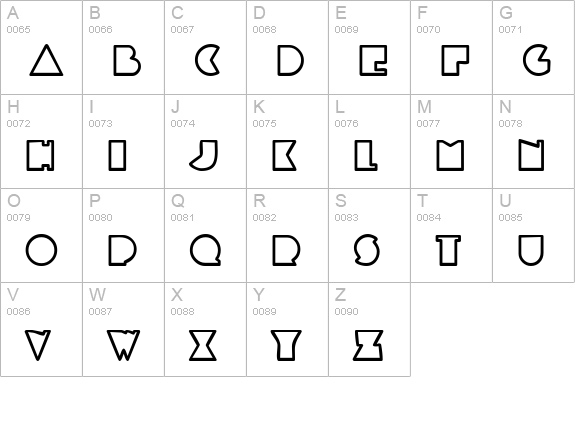 MandrelOutline Bold uppercase A-Z preview