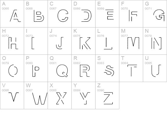 manko uppercase A-Z preview