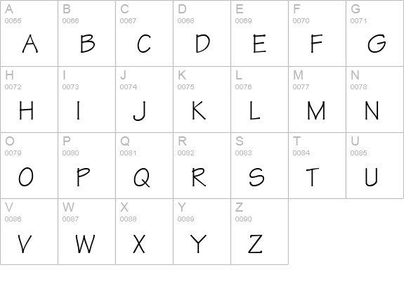 Manual SSi uppercase A-Z preview