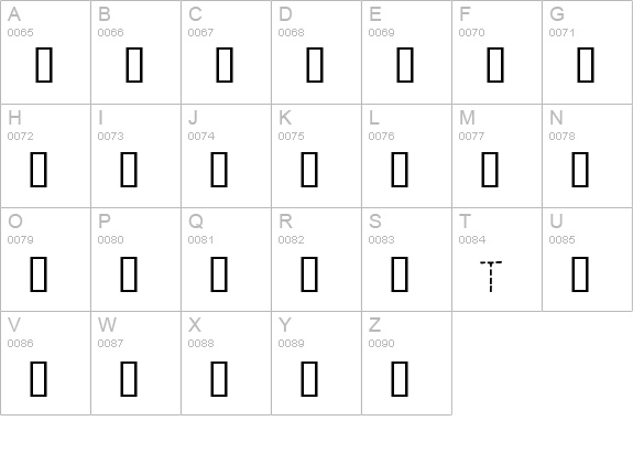 ManuscriptSample uppercase A-Z preview