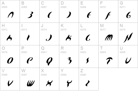 Map Of You uppercase A-Z preview