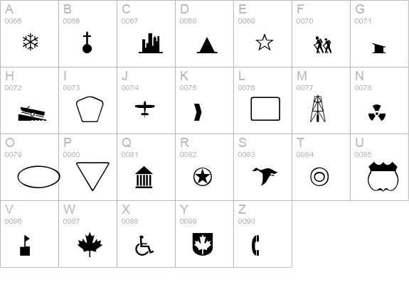 Mapmaker Thin uppercase A-Z preview