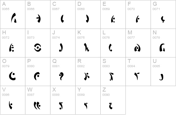 Mara Medium uppercase A-Z preview