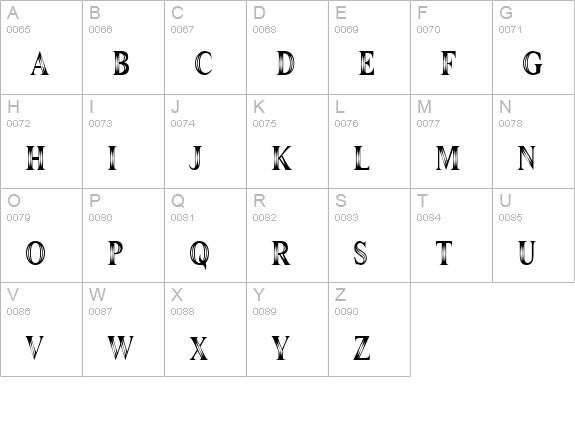 Maranallo High uppercase A-Z preview