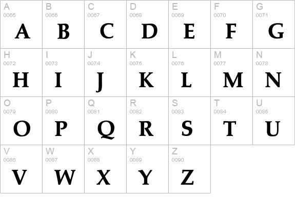 Marath-Bold uppercase A-Z preview