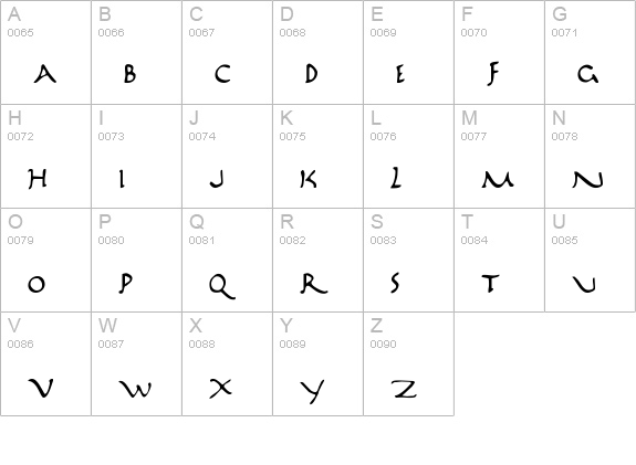 Marathon uppercase A-Z preview