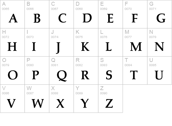 Marathon-DemiBold uppercase A-Z preview