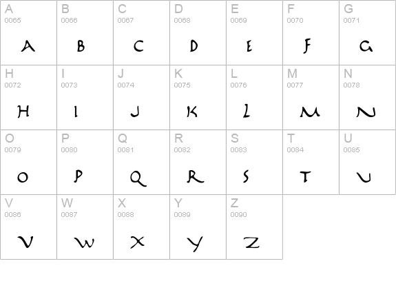 Marathon II uppercase A-Z preview