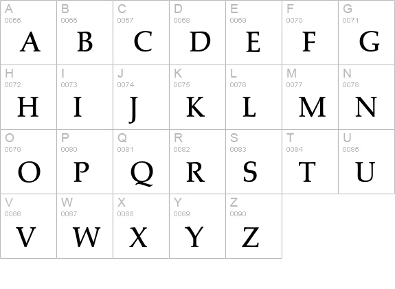 Marathon-Medium uppercase A-Z preview