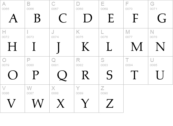 Marathon-Regular uppercase A-Z preview