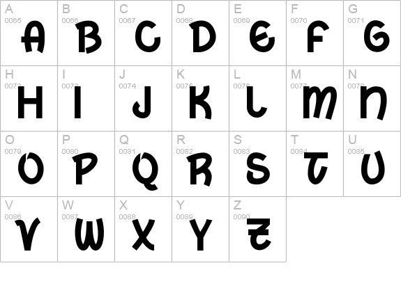 Marela uppercase A-Z preview