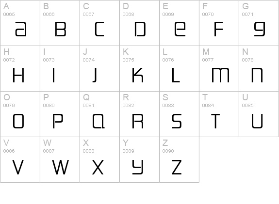 Marengo uppercase A-Z preview