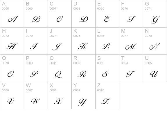 Margaret Regular uppercase A-Z preview