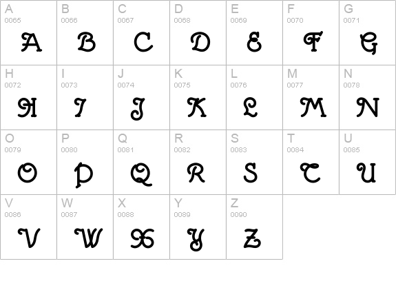 MargaritaVilleNF Bold uppercase A-Z preview
