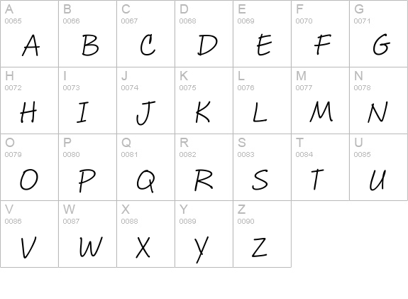 MaritaTextBookHMK uppercase A-Z preview