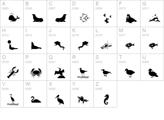 Maritime uppercase A-Z preview