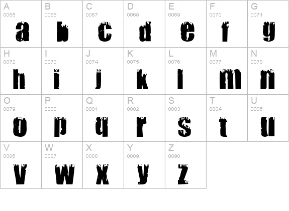 Mark uppercase A-Z preview