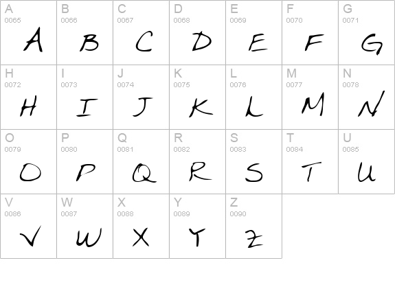 Marka Regular uppercase A-Z preview