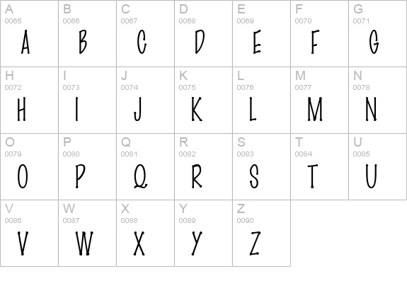 Marker FinePoint uppercase A-Z preview