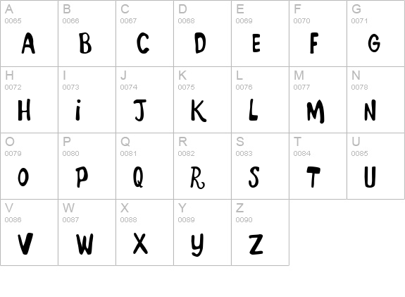 Marker Monkey FW uppercase A-Z preview