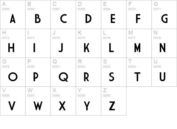 Market Deco uppercase A-Z preview