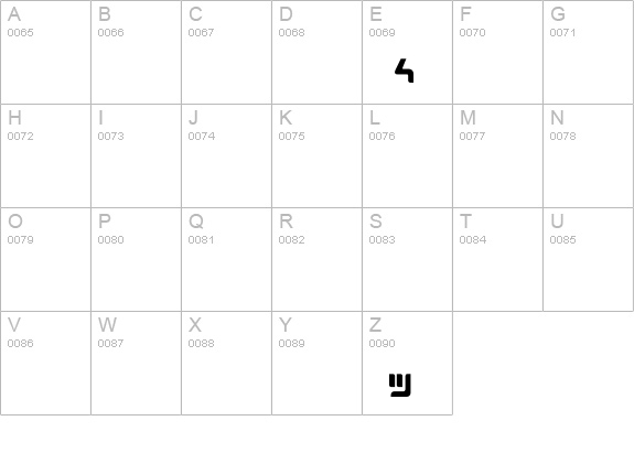 MarkingMarker-KANA uppercase A-Z preview