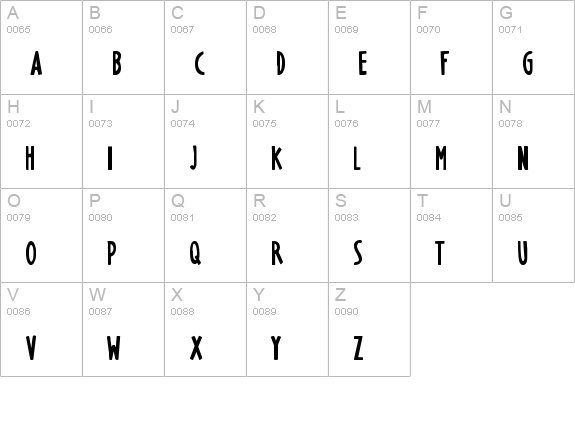 Markus the Cow uppercase A-Z preview
