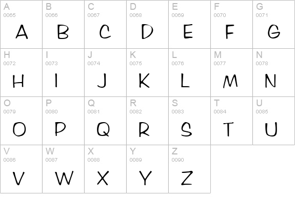 MarloCondensed Normal uppercase A-Z preview