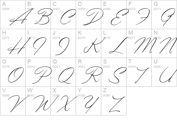 MarmaladeJF uppercase A-Z preview