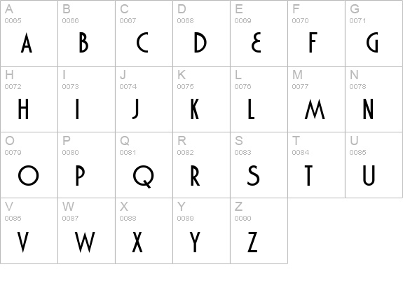 Marquisette BTN Bold uppercase A-Z preview