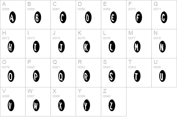 Marrididdles Medium uppercase A-Z preview