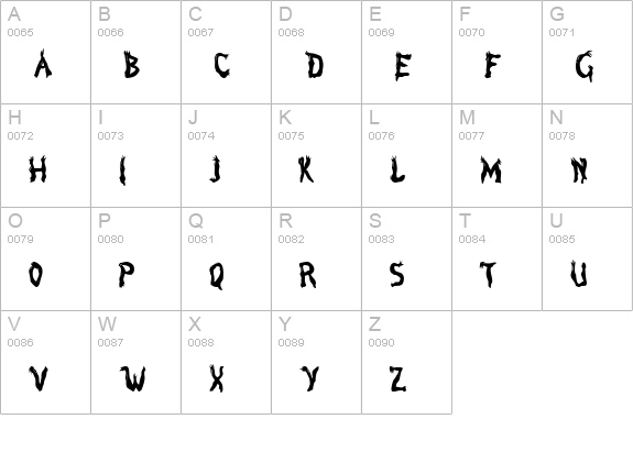 Marsh Gas uppercase A-Z preview