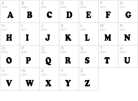 MarshmallowCondensed Normal uppercase A-Z preview