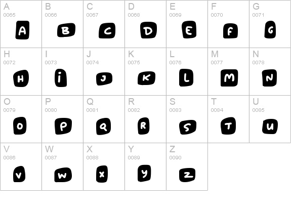 Marshmallows
 uppercase A-Z preview