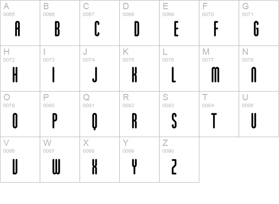 Marten uppercase A-Z preview
