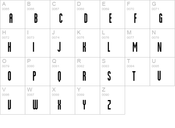MartenCyr-Grotesque uppercase A-Z preview