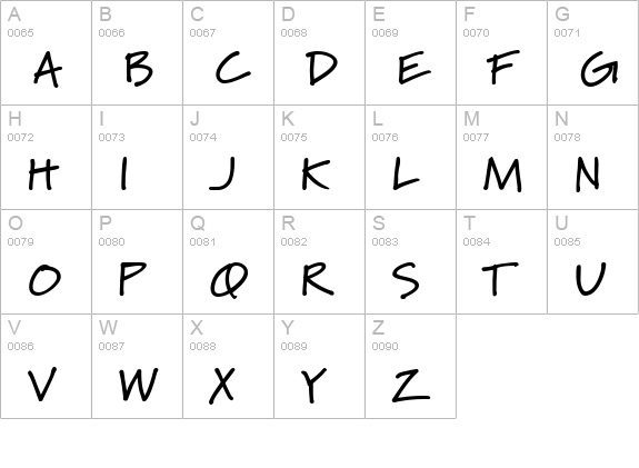 Marydale Bold uppercase A-Z preview