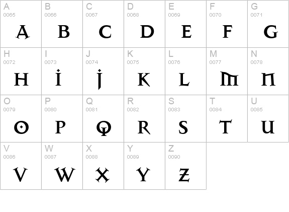 MasonAlternate Bold uppercase A-Z preview