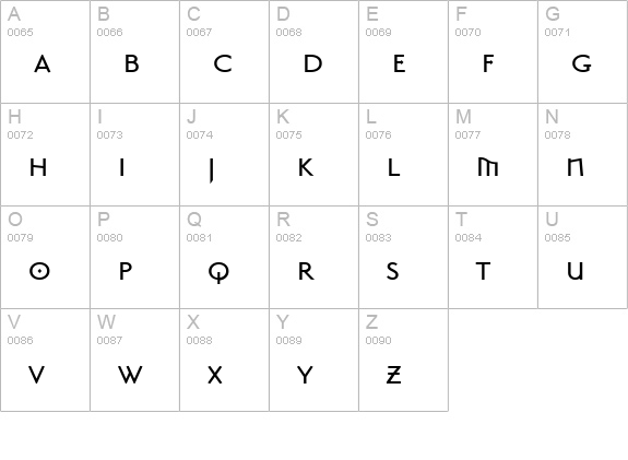 MasonSansSuper Regular uppercase A-Z preview