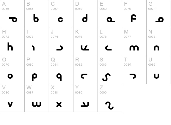 Masterdom Bold uppercase A-Z preview
