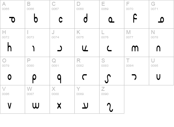 Masterdom Condensed uppercase A-Z preview