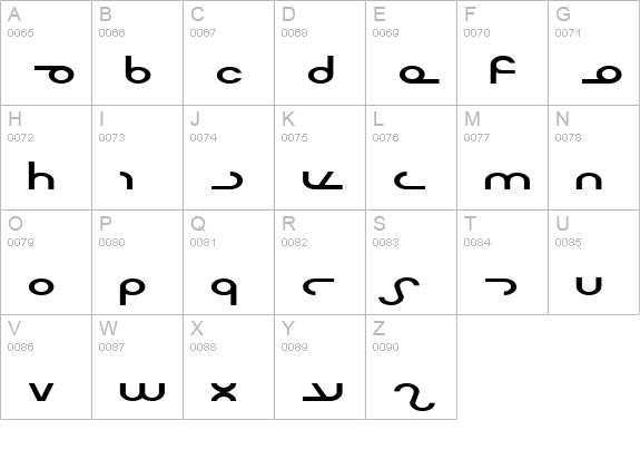 Masterdom Exp uppercase A-Z preview
