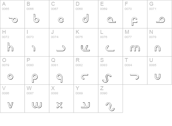 Masterdom Shadow uppercase A-Z preview